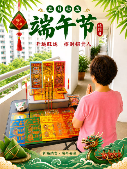 Dragon Boat Festival, a day of pure Yang energy day | Bringing good fortune and prosperity | Attracting wealth and nobleman 端午纯阳日|开运旺运|招财招贵人
