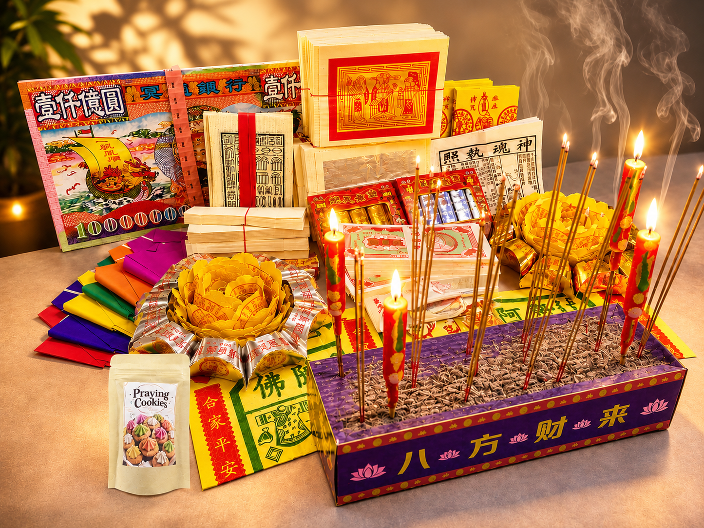 7th Month Premium Joss Paper Kim Zua Prayer Package (Plastic Free) for Hungry Ghost Festival Praying 七月中元节拜拜套装