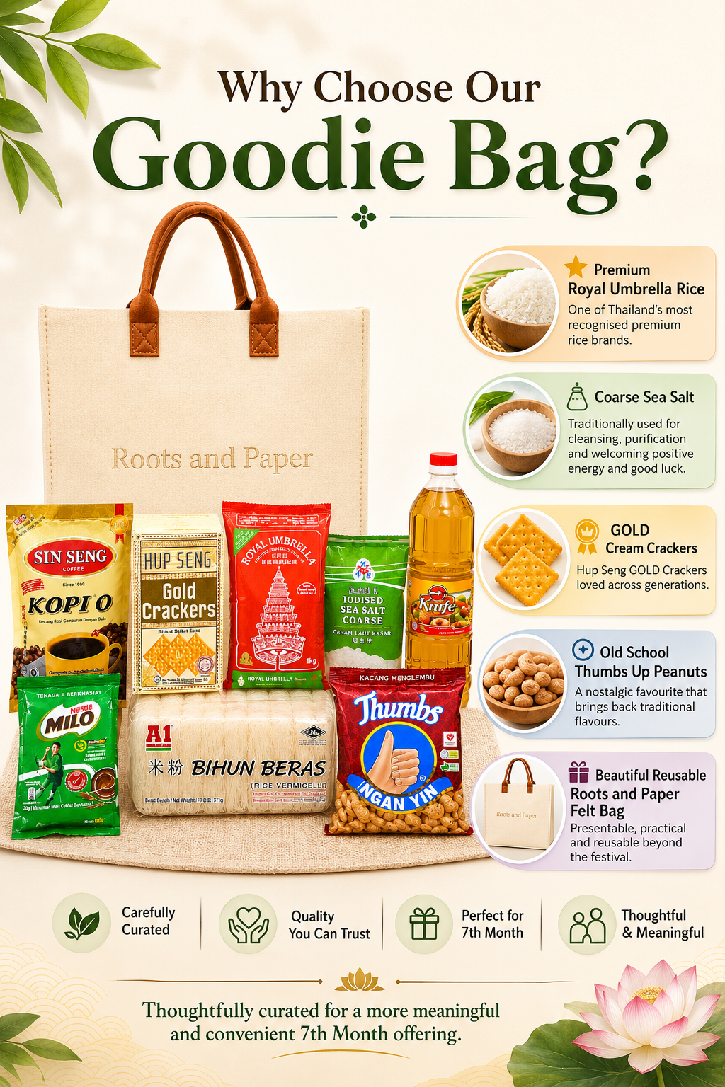 7th Month Premium Goodie Bag (Hungry Ghost Festival) - 10 bags