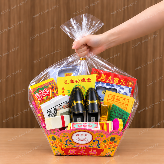 Ancestor (Male) Daily Essentials Hamper 男祖先日常所需礼篮 | Clothes, Shoes & Joss Paper Offerings