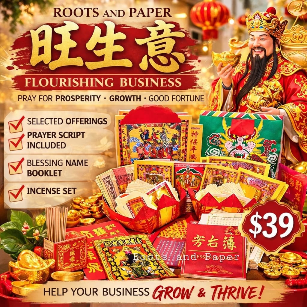[Pray with Intention] Business Prosperity Set | Pray for Business Growth  旺生意供品套装｜祈求生意兴旺