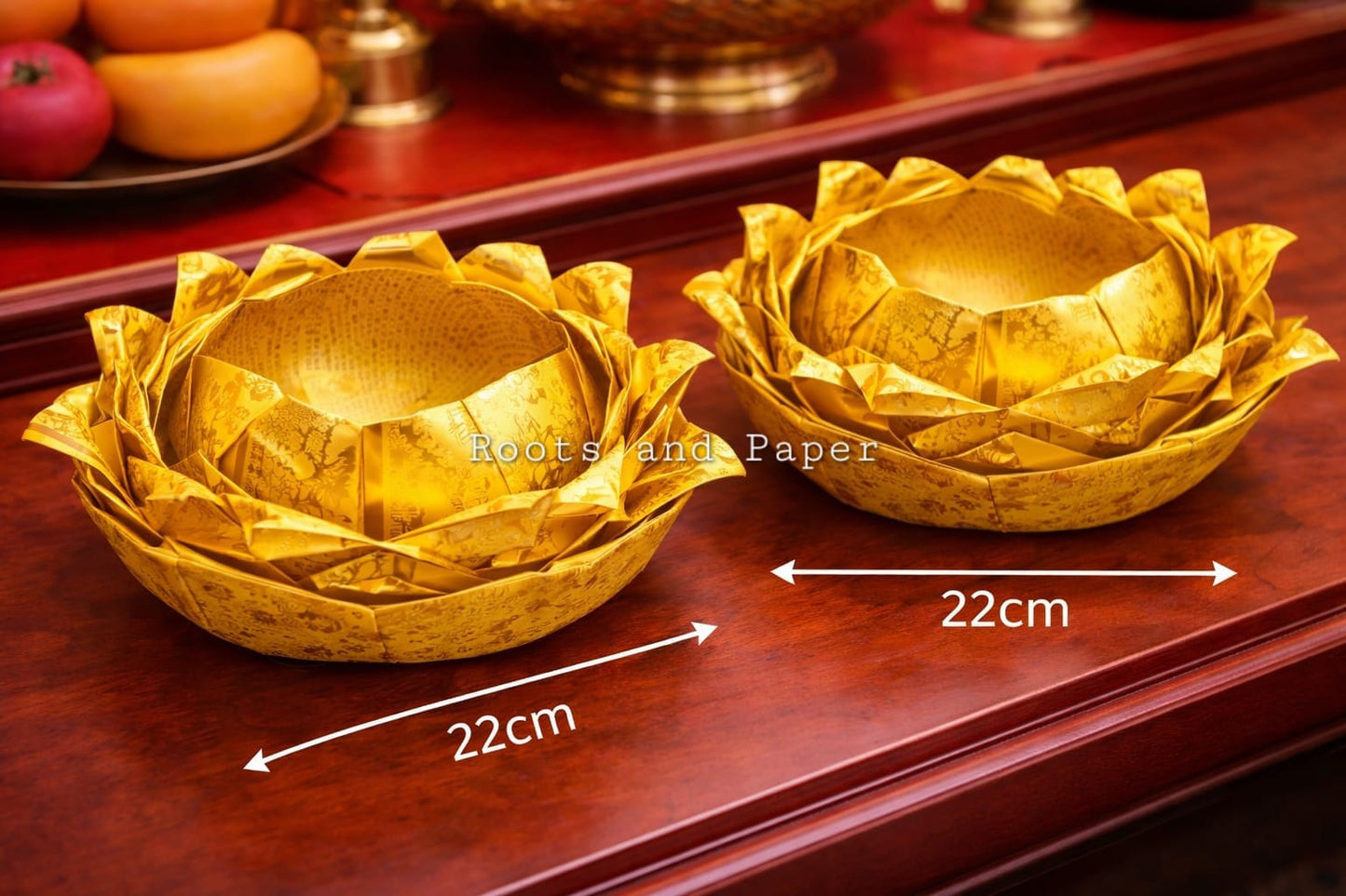 Handcrafted Golden Lotus Offering for Guanyin Birthday Festival | Blessings & Good Fortune 手工制作观音诞金莲花供奉 | 祈福好运