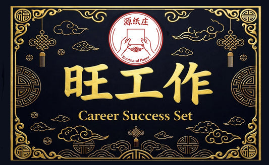 Career Success Set | Complete Offering Bundle with Incense, Script Blessing Booklet and Money Turtle 旺工作套装 | 附祈福祭拜文稿，祝福手册, 香烛茶糖 | 附带钱龟